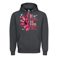 Smoke In october we wear pink Zipper Hoodie - NancyCooperArtShop