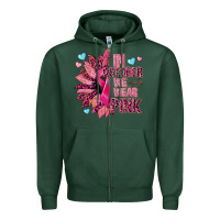 Sports Green In october we wear pink Zipper Hoodie - NancyCooperArtShop