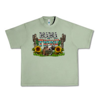 Oil Green mama tried1 Urban Heavy Tee - CowhideDigitalArt