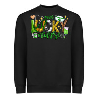 Black st patricks day one lucky nurse Heavyweight Sweatshirt - Neo Western