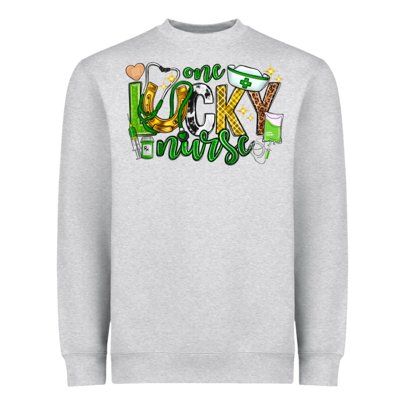 St Patricks Day One Lucky Nurse Heavyweight Sweatshirt by Neo Western | Teevron