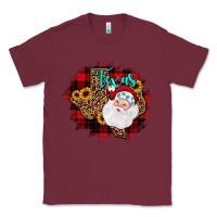 Burgundy texas santa wood slice ornament Classic Tee - JahusDesignShop