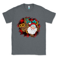 Charcoal Heather texas santa wood slice ornament Classic Tee - JahusDesignShop