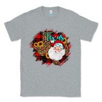 Heather Grey texas santa wood slice ornament Classic Tee - JahusDesignShop
