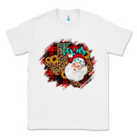 White texas santa wood slice ornament Classic Tee - JahusDesignShop