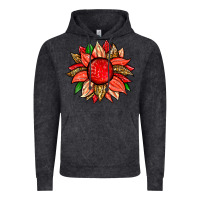 Vintage Black strawberry sunflower Vintage Hoodie - Zillion Design Studio