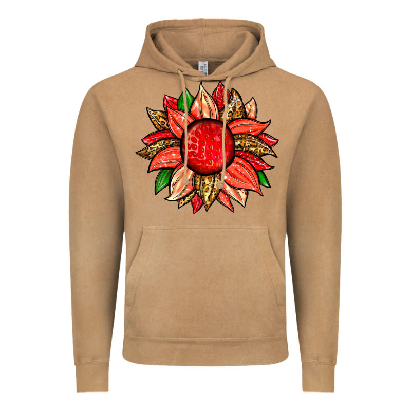 Strawberry Sunflower Vintage Hoodie by Zillion Design Studio | Teevron