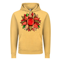 Vintage Mustard strawberry sunflower Vintage Hoodie - Zillion Design Studio
