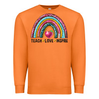 Carrot rainbow teach love inspire Premium Sweatshirt - NancyCooperArtShop