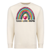 Sandshell rainbow teach love inspire Premium Sweatshirt - NancyCooperArtShop