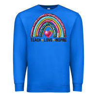 True Royal rainbow teach love inspire Premium Sweatshirt - NancyCooperArtShop