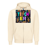 Sandshell Teacher Day Zipper Hoodie - LillyAllenDesigns