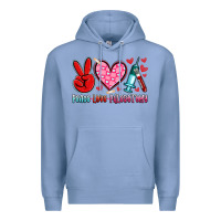 Colony Blue peace love phlebotomy Premium Hoodie - Artiststas