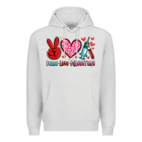 Dove Grey peace love phlebotomy Premium Hoodie - Artiststas