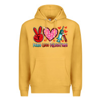 Mustard peace love phlebotomy Premium Hoodie - Artiststas