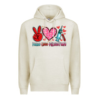 Oatmeal Heather peace love phlebotomy Premium Hoodie - Artiststas