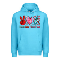 Ocean Blue peace love phlebotomy Premium Hoodie - Artiststas