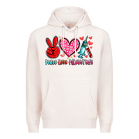Pale Pink peace love phlebotomy Premium Hoodie - Artiststas