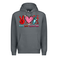 Rock peace love phlebotomy Premium Hoodie - Artiststas