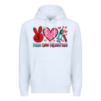 White peace love phlebotomy Premium Hoodie - Artiststas