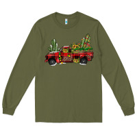 Army Green christmas truck Long Sleeve Tee - JahusDesignShop