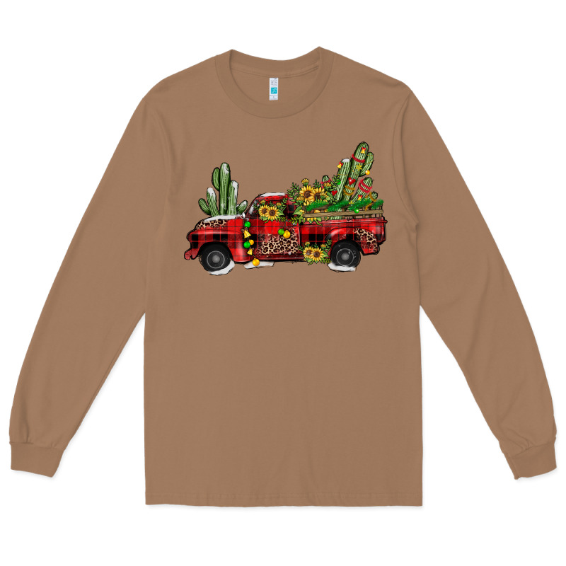 Christmas Truck Long Sleeve Tee by JahusDesignShop | Teevron