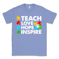 Colony Blue Teach Love Hope Inspire Classic Tee - CowhideDigitalArt
