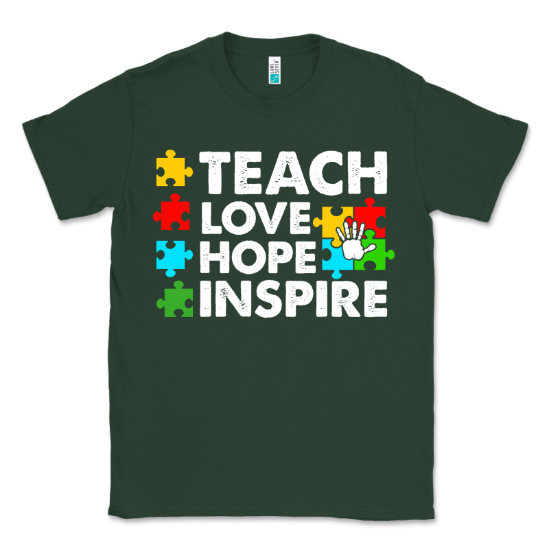Teach Love Hope Inspire Classic Tee by CowhideDigitalArt | Teevron