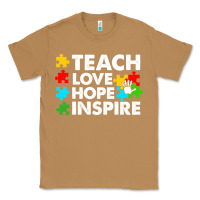 Toasted Coconut Teach Love Hope Inspire Classic Tee - CowhideDigitalArt