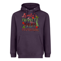 Plum santa's favorite para professional Heavyweight Hoodie - MaliasSmallBusiness