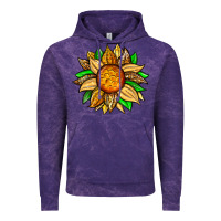 Cloud Purple pineapple sunflower Vintage Hoodie - Zillion Design Studio