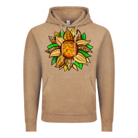Vintage Coffee pineapple sunflower Vintage Hoodie - Zillion Design Studio