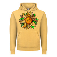 Vintage Mustard pineapple sunflower Vintage Hoodie - Zillion Design Studio