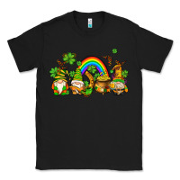 Black st patricks gnomes with rainbow Classic Tee - AdoDesignShop