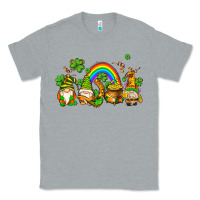 Heather Grey st patricks gnomes with rainbow Classic Tee - AdoDesignShop