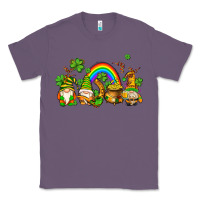 Lavender st patricks gnomes with rainbow Classic Tee - AdoDesignShop