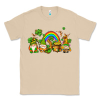 Mushroom st patricks gnomes with rainbow Classic Tee - AdoDesignShop