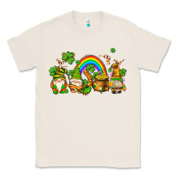 Natural st patricks gnomes with rainbow Classic Tee - AdoDesignShop