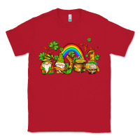 Red st patricks gnomes with rainbow Classic Tee - AdoDesignShop