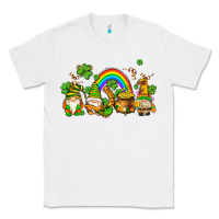 White st patricks gnomes with rainbow Classic Tee - AdoDesignShop