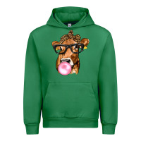 Emerald Cow Lick with Leopard Bandana Urban Hoodie - texasbilliewilder