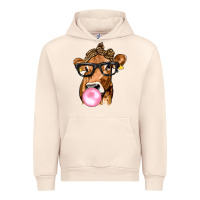 Sandshell Cow Lick with Leopard Bandana Urban Hoodie - texasbilliewilder