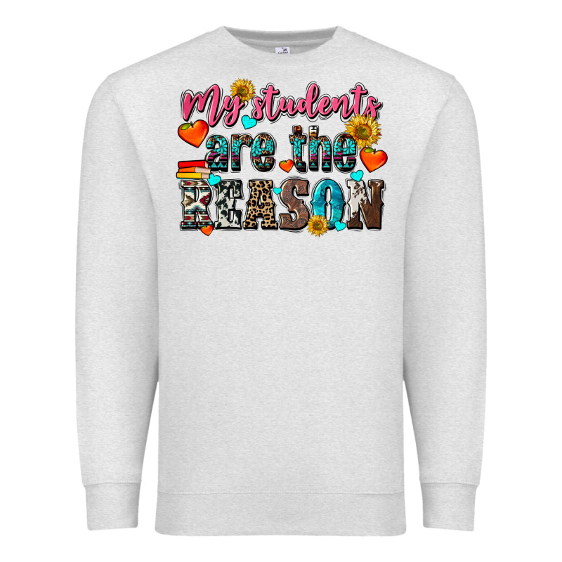 My Students Are The Reason Premium Sweatshirt by NancyCooperArtShop | Teevron