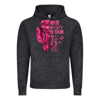Vintage Black Her Fight Is Our Fight Cancer Vintage Hoodie - texasbilliewilder