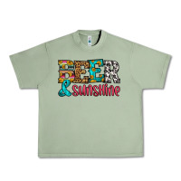 Oil Green beer and sunshine Urban Heavy Tee - HRA Design Shop