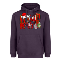 Plum christmas love nurse Heavyweight Hoodie - NancyCooperArtShop