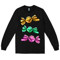 Black colorful candies Long Sleeve Tee - AdoDesignShop