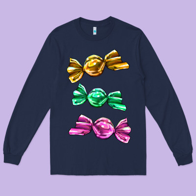 Colorful Candies Long Sleeve Tee Designed By Adodesignshop