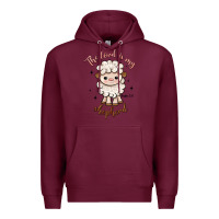 Burgundy the lord is my shepherd Premium Hoodie - Artiststas