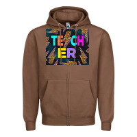 Chestnut Western Teacher Flash Zipper Hoodie - LillyAllenDesigns